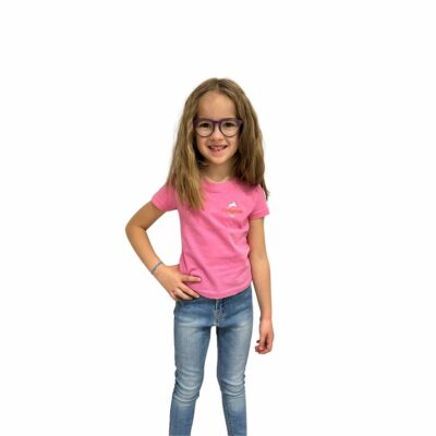 Tee-shirt bébé et enfant bio rose INTEMPOREL