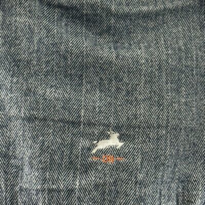 Echarpe à Franges Unisexe Bleu Marine